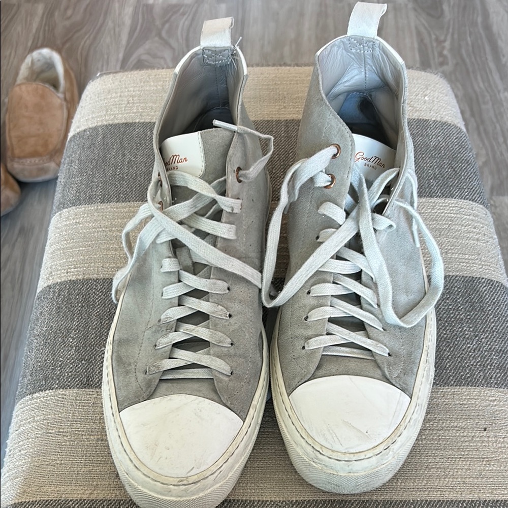Gray High-Top Sneakers